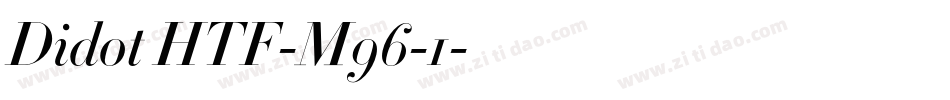 Didot HTF-M96-1字体转换